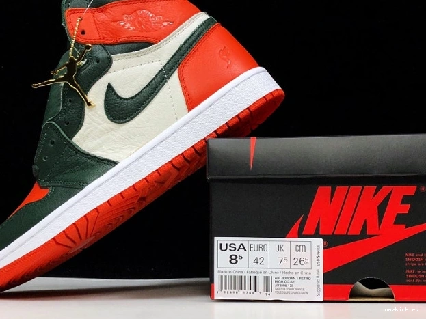 Chep Onekick x Orange Air SoleFly High Jordan OG Retro Fir-Team 1 Sail AV3905-138 0615
